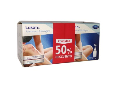 Hartmann Lusan Suero Fisiológico Duplo 30 + 30 Monodosis Hartmann Lusan Suero Fisiológico Duplo 30 + 30 Monodosis