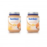 Nutriben Pack Potito Manzana, Naranja y Plátano Con Galleta 2x250g