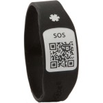 Pulsera Silincode Qr Negra Talla M