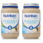 Nutriben Pack Potito Verduras Selectas y Lenguado 2x250g