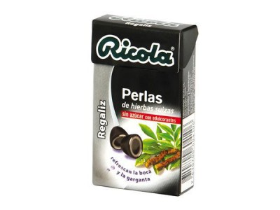 Ricola Perlas Sin Azucar Regaliz 25gr