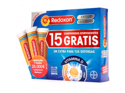 Redoxon Doble Acción 30 Comprimidos +15 comprimidos gratis Redoxon Doble Acción 30 Comprimidos +15 comprimidos gratis