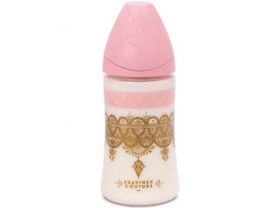 Suavinex Couture Biberón Tetina Silicona 3 posiciones 270ml +0m 
