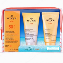 Nuxe Cofre Viaje Sun SPF50+Champú+Leche corporal