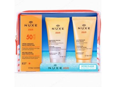 Nuxe Cofre Viaje Sun SPF50+Champú+Leche corporal