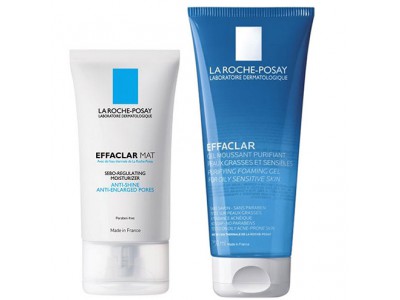 La Roche Posay Pack Effaclar Mat 40 ml + Effaclar Gel Purificante 300 ml