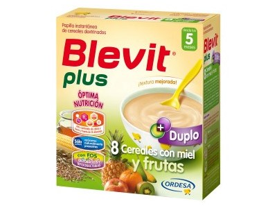 Blevit Plus Duplo 8 Cereales Miel Frutas 600g Blevit Plus Duplo 8 Cereales Miel Frutas 600g