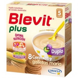 Blevit Plus Duplo 8 Cereales y Galletas 600g