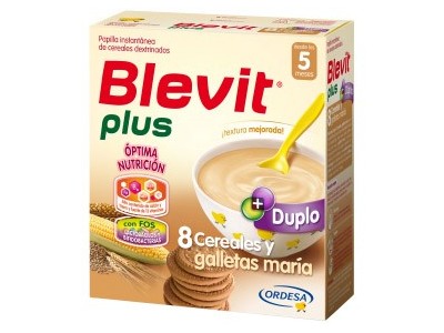 Blevit Plus Duplo 8 Cereales y Galletas 600g