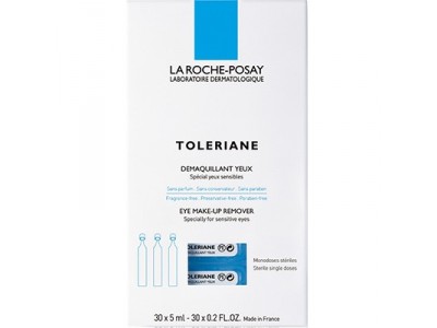 La Roche-Posay Toleraine Desmquillante Ojos 30 Monodosis La Roche-Posay Toleraine Desmquillante Ojos 30 Monodosis
