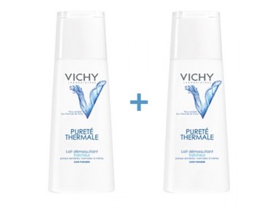 Vichy Purete Thermale Leche Desmaquillante Piel Normal/Mixta Sensible 200ml 2U