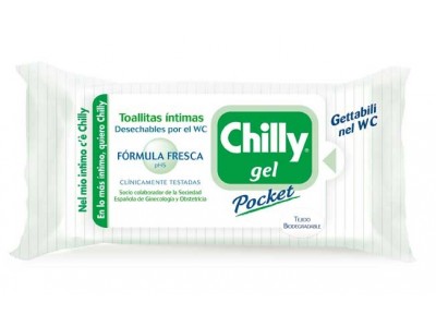 Chilly Gel Pocket Toallita Íntima F. Fresca 12 uds.