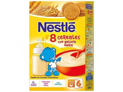Nestlé Papilla 8 Cereales con Galleta 600g