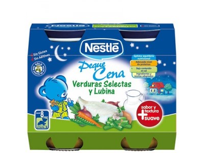 Nestlé Cena Verduras Selectas y Lubina 2x200g