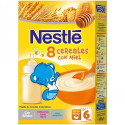 Nestlé Papilla 8 Cereales con Miel 600g