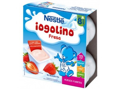 Nestlé Yogurt Iogolino Fresa 4 x 100g Nestlé Yogurt Iogolino Fresa 4 x 100g