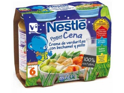 Nestlé Cena Verduras con Bechamel Pollo 2x200g