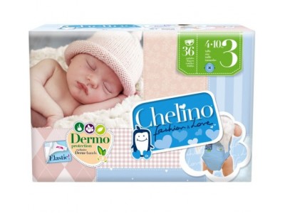 Pañal Infantil Chelino Fashion & Love T3 4-10kg 36 uds. Pañal Infantil Chelino Fashion & Love T3 4-10kg 36 uds.