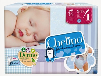 Pañal Infantil Chelino Fashion & Love T4 9-15kg 34 uds.