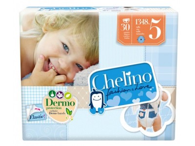 Pañal Infantil Chelino Fashion & Love T5 13-18kg 30 uds.