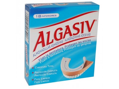 Algasiv Almohadillas Adhesivas Dentadura Inferior 18 uds.