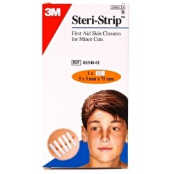 3M Steri-Strip 5 Tiras de 3mmx75mm