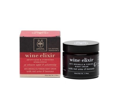 Apivita Wine Elixir Crema Noche Antiarrugas Reafirmante 50ml