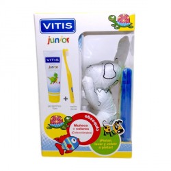 Vitis Junior Cepillo + Gel 75ml + Muñeco y Colores