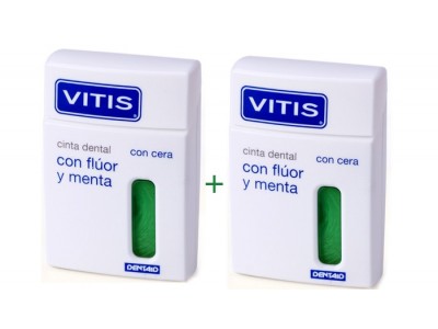 Vitis Cinta Dental Flúor/Menta 50mx2 Vitis Cinta Dental Flúor/Menta 50mx2