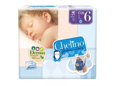 Pañal Infantil Chelino Fashion & Love T6 17-28kg 27 uds.