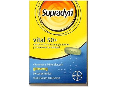 Supradyn Vital 50 +30 Comprimidos Supradyn Vital 50 +30 Comprimidos