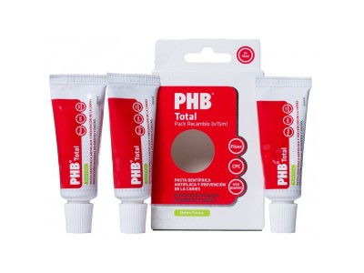 PHB Total Pack Recambio Pasta 3 x 15ml