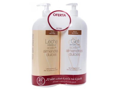 Bactinel Leche Almendras 750ml + Gel Baño 750ml