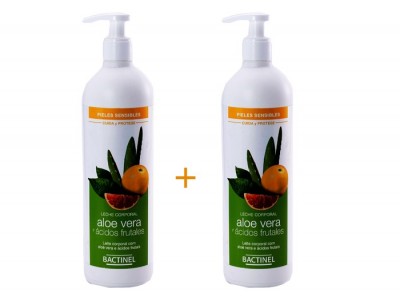 Bactinel Leche Corporal Aloe Vera Frutal 400ml 2 uds.