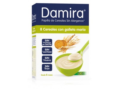 Damira 8 Cereales con Galleta María Fos 600g