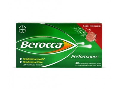 Berocca Performance 30 Comprimidos Efervescentes Frutos Rojos