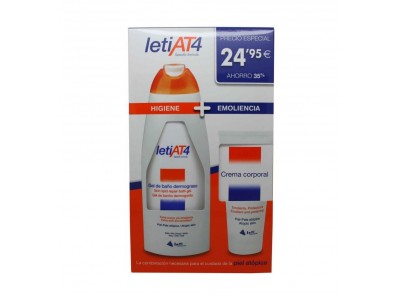 Leti At-4 Pack Gel de Baño 750ml + Crema Corporal 200ml