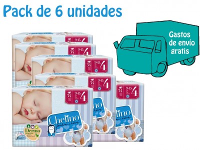 Pack 6 uds. Chelino Pañal Infantil T4 34 uds.