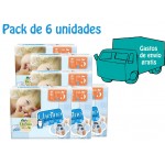 PACK 6 UNIDADES CHELINO PAÑAL INFANTIL T5 36 UDS. 