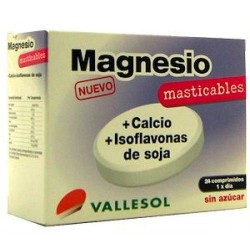 Vallesol Magnesio + Calcio + Isoflavonas 24 Comprimidos