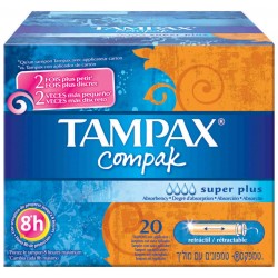 Tampax Compak Tampon Super Plus 20 uds.