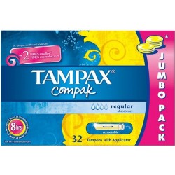 Tampax Compak Tampón Regular 32 uds.