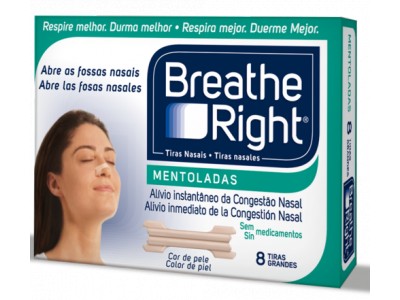 Breathe Right Mentol 8 Tiras Grandes