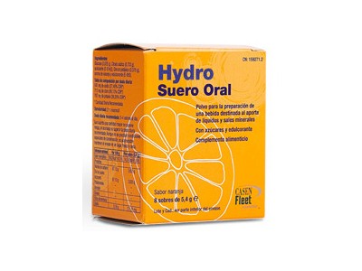 Hydro Oral Suero Sabor Naranja 8 Sobres