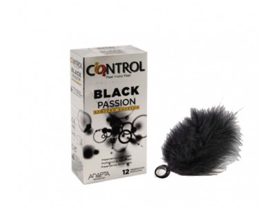 Control Preservativos Black Passion 12 uds. + Pluma