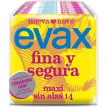 EVAX COMPRESA FINA Y SEGURA MAXI SIN ALAS 14 UND