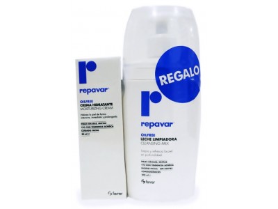 Repavar Oilfree Leche Limpiadora + Crema Hidratante