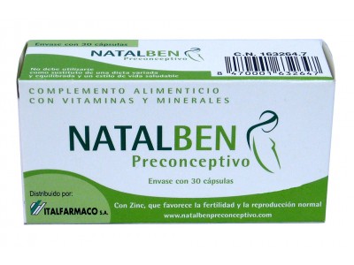 Natalben Preconceptivo 30 Cápsulas Natalben Preconceptivo 30 Cápsulas