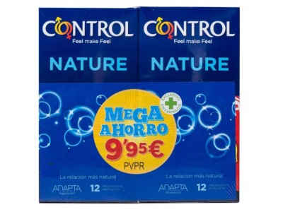 Control Preservativos Nature Mega Ahorro 12 + 12 uds.