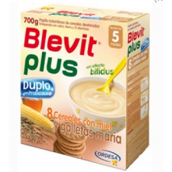 Blevit Plus Duplo 8 Cereales Miel + Galletas 600g